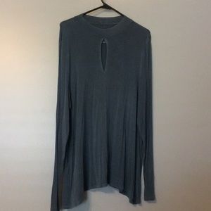 slate long sleeve top